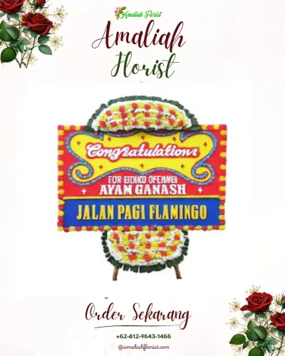 Bunga Papan Congratulation di Antiga Kelod